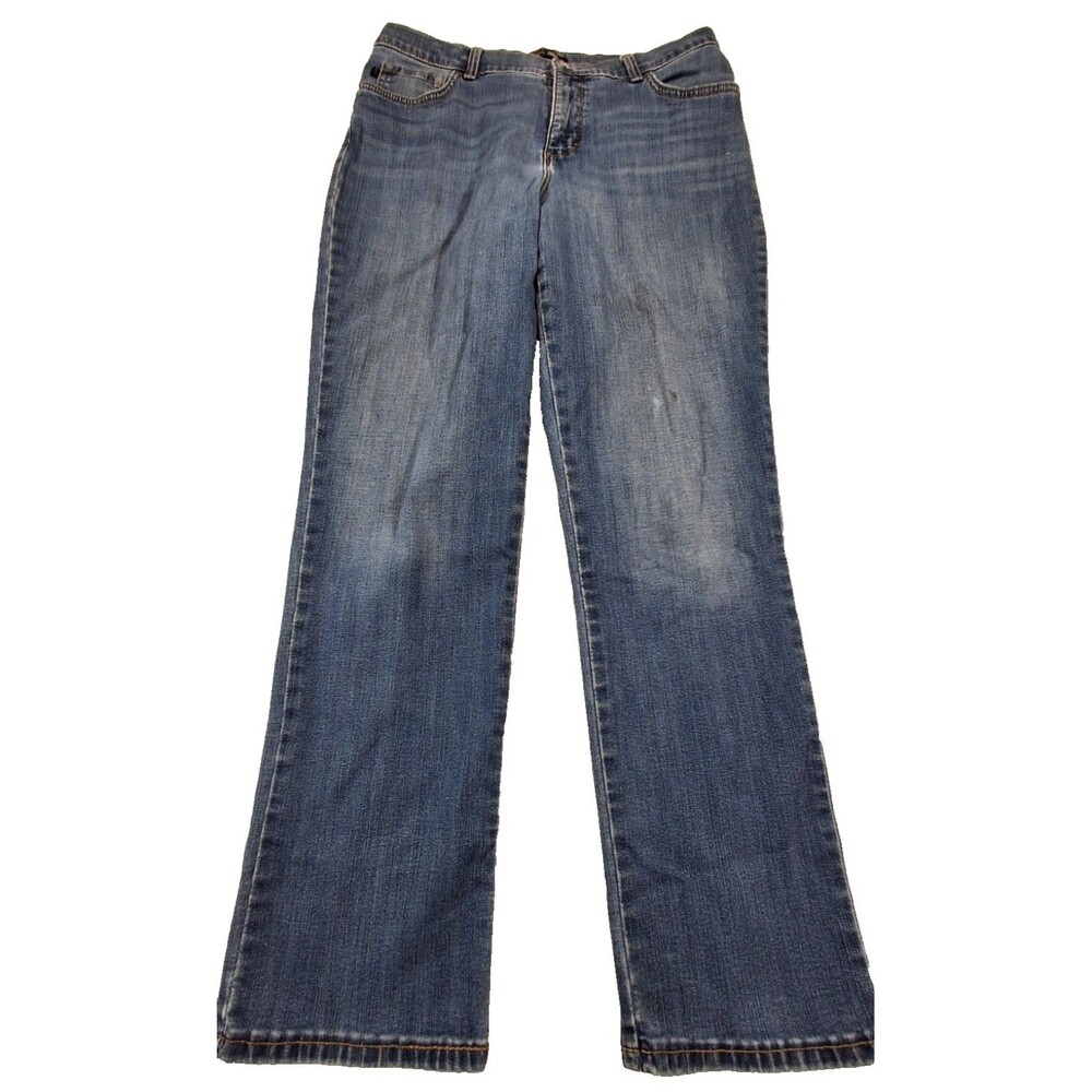 Lee Womens Straight Leg Jeans Waist 31 Light Wash Mid Rise Denim Pants
